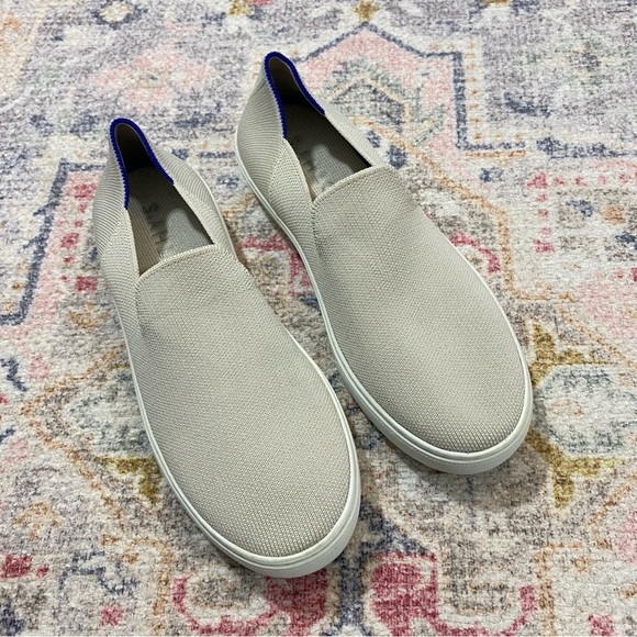 Rothy’s Women’s 8 The Original Slip on Sneakers Sand Knit Washable Minimalist - Picture 3 of 10